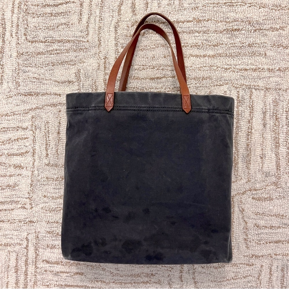 Madewell Canvas Transport Tote with leather straps